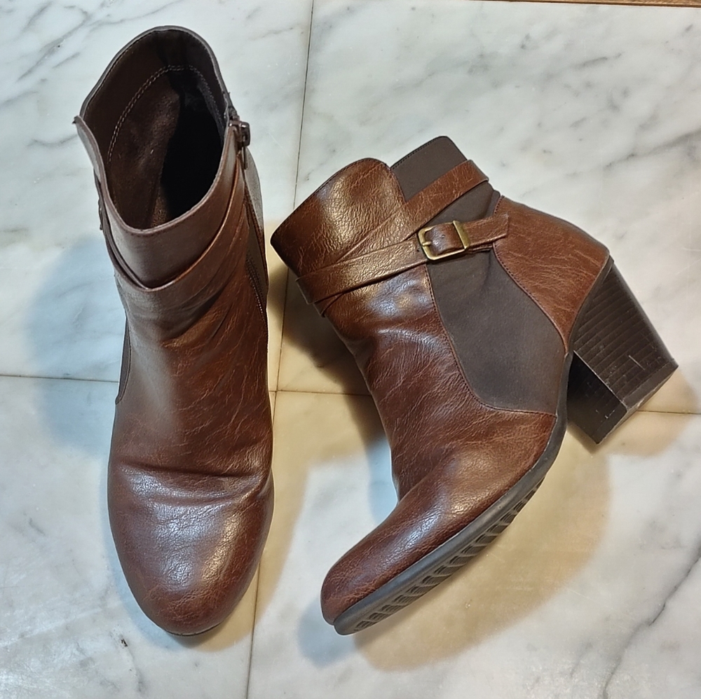 A2 Brown Ankle Booties